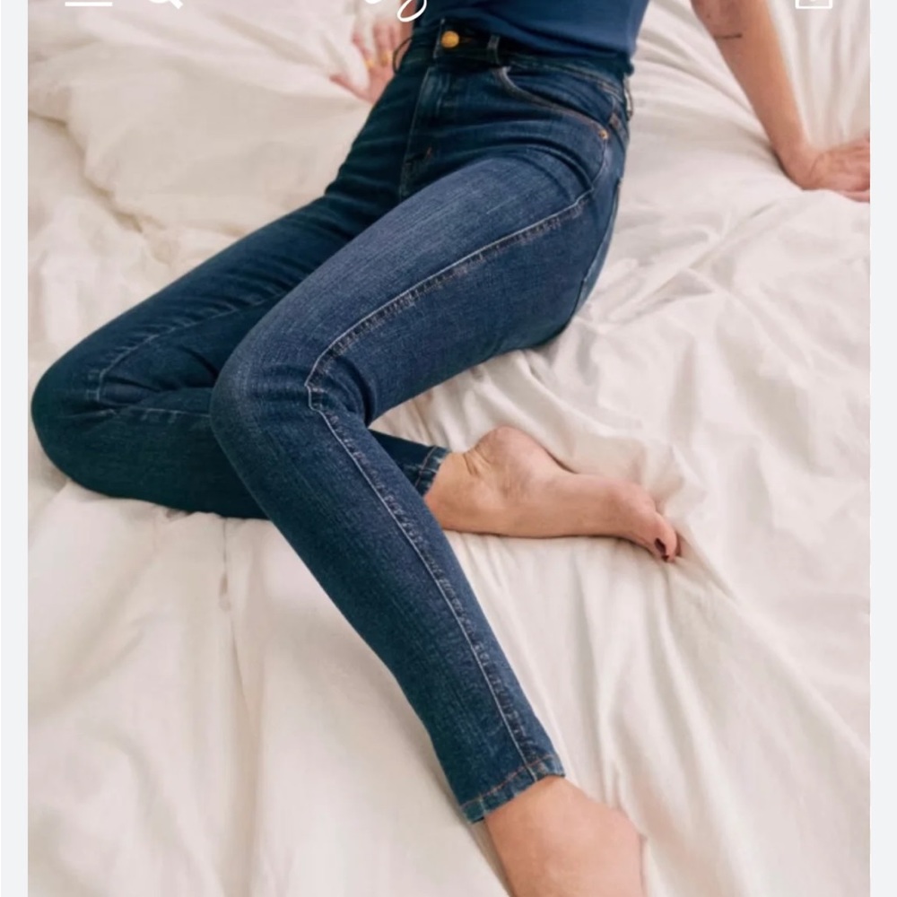 Sezane Le Slim 7/8 Parfait Denim